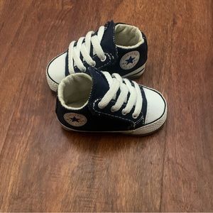 Navy Blue converse Crib Shoes Size 1